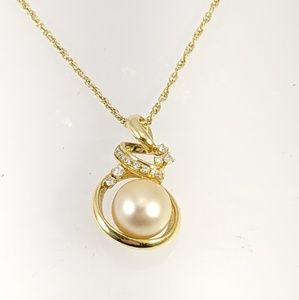South sea golden color pearl necklace